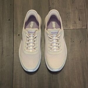 Women's SKECHERS Go Walk Handsfree Slip-Ins - Pale Pink - Size 11